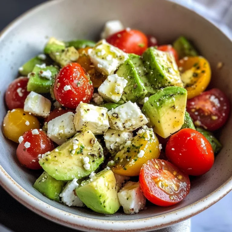 Avocado-Salat mit Feta & Tomaten