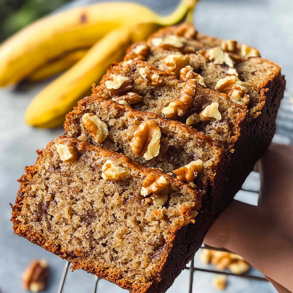 Bananenbrot mit Walnüssen