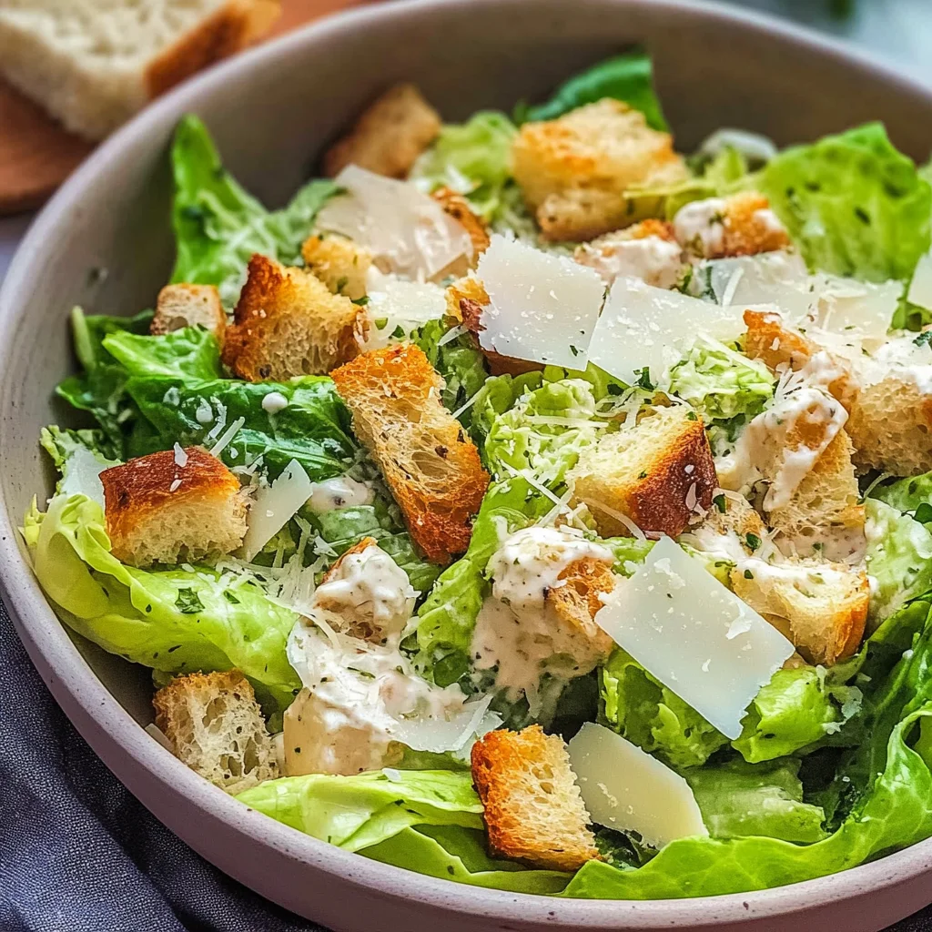 Caesar Salad - ohne Ei & Sardellen