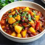 Chili sin Carne mit Kartoffeln