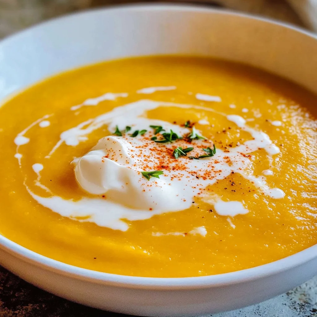 Cremige Butternut-Kürbis-Suppe
