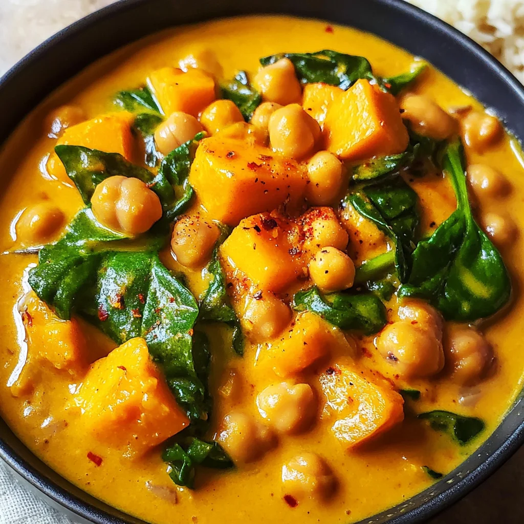 Kürbis-Kichererbsen-Curry