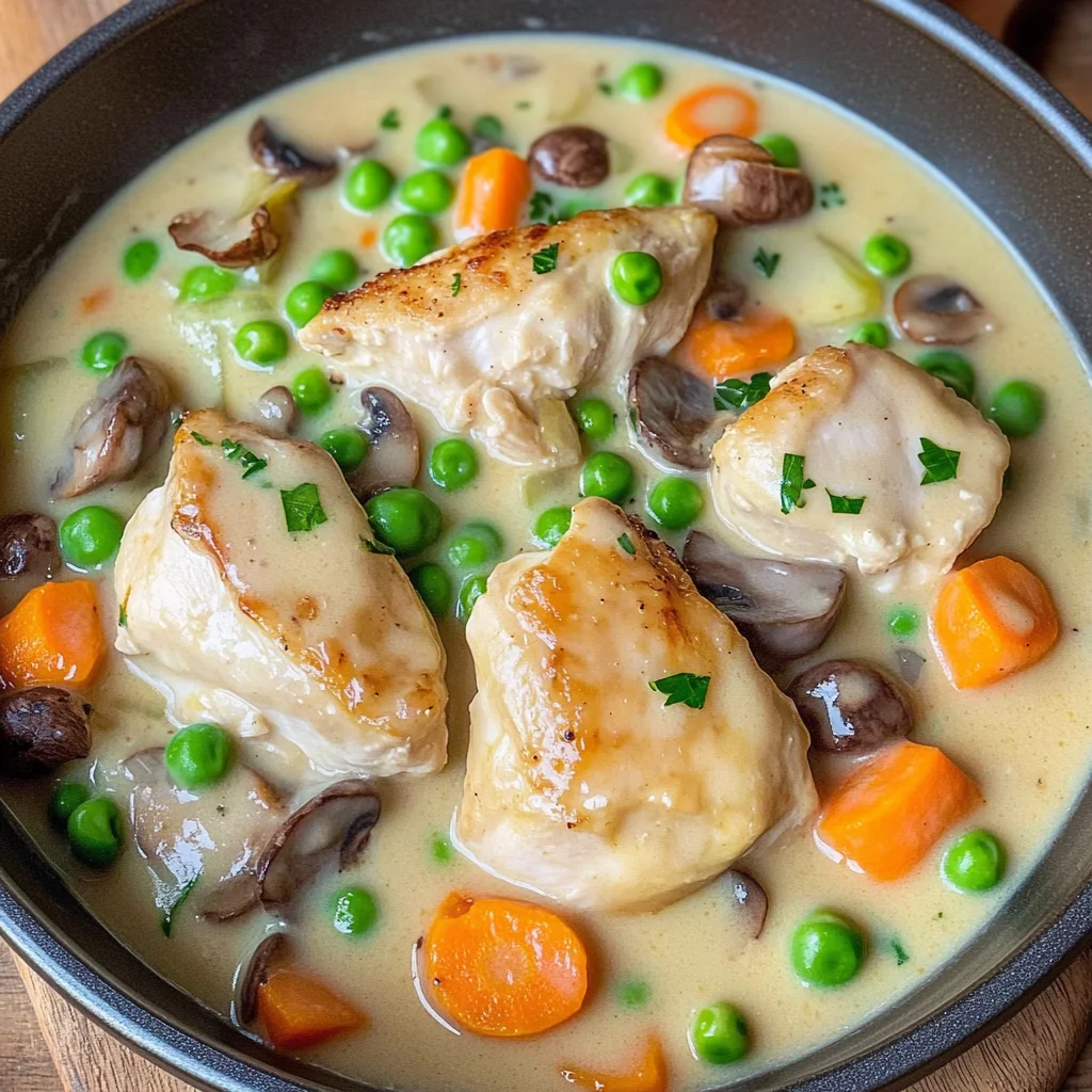 Omas Hühnerfrikassee - schnelles Rezept