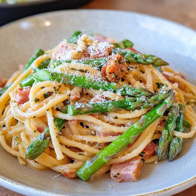 Pasta mit grünem Spargel