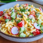 Schneller Spätzlesalat mit Mayo