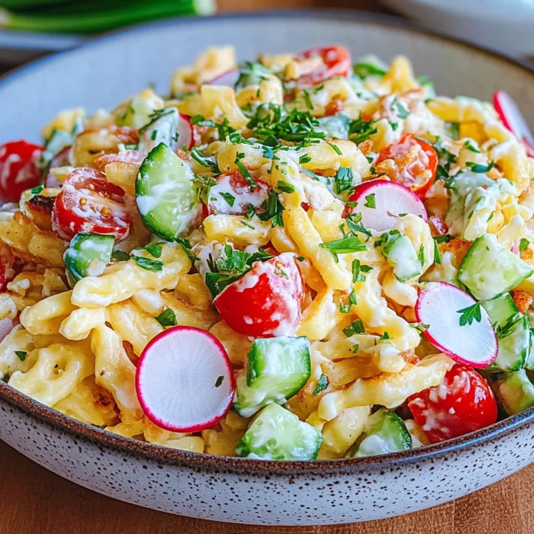 Schneller Spätzlesalat mit Mayo