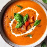 Tomaten-Paprika-Suppe aus dem Ofen