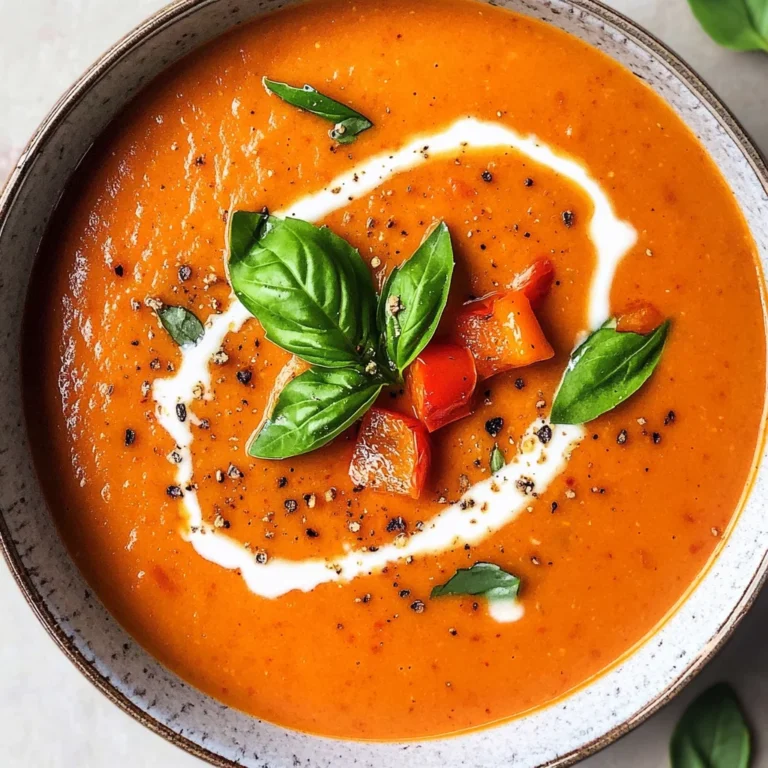 Tomaten-Paprika-Suppe aus dem Ofen
