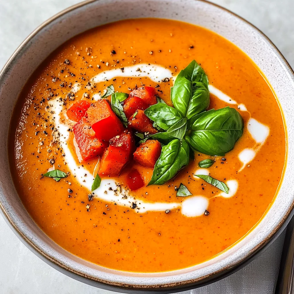 Tomaten-Paprika-Suppe