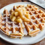 Waffeln mit Apfelmus statt Zucker