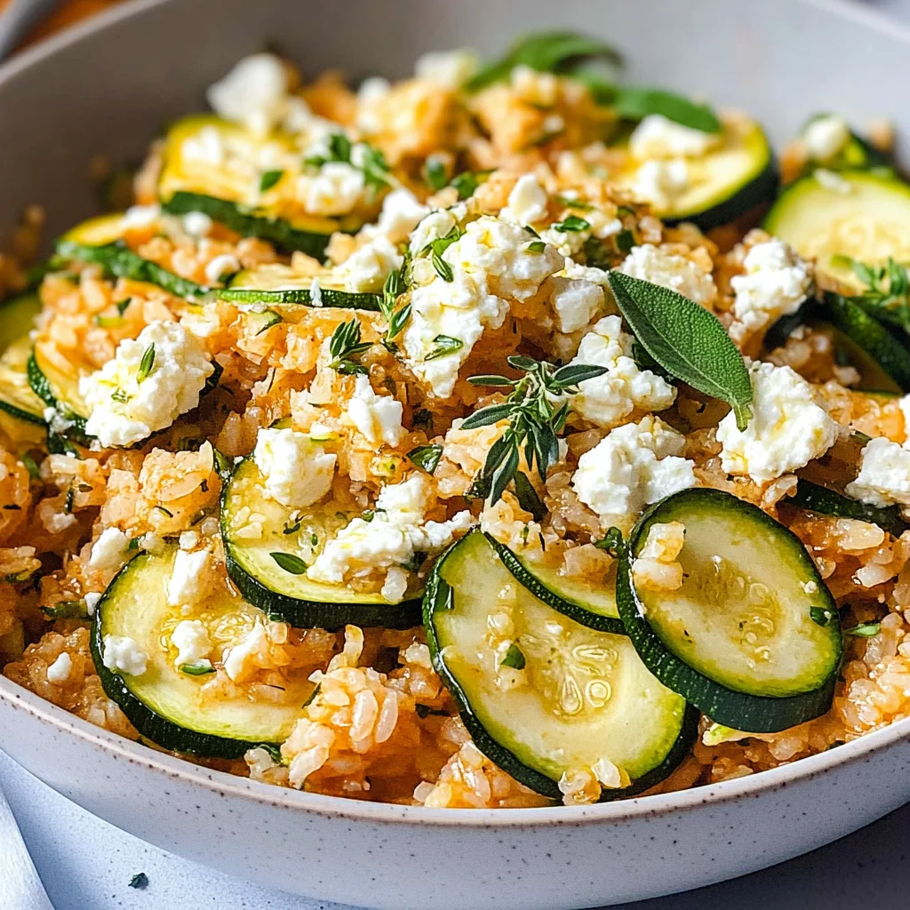 Zucchini-Reis-Pfanne