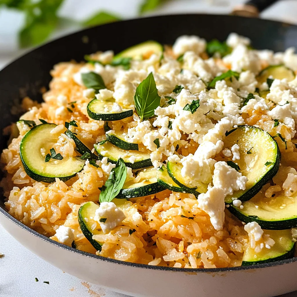 Zucchini-Reis-Pfanne