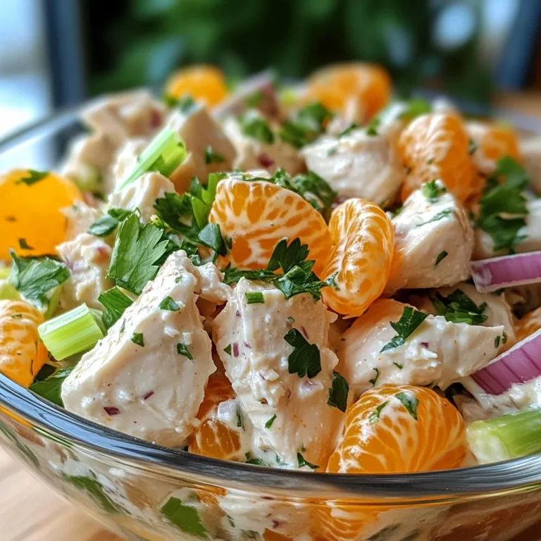 Geflügelsalat mit Mandarinen