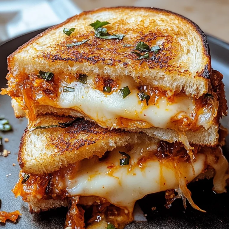 Gegrillter Kimchi-Käse