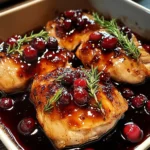 Hähnchen mit Preiselbeer-Balsamico-Glasur