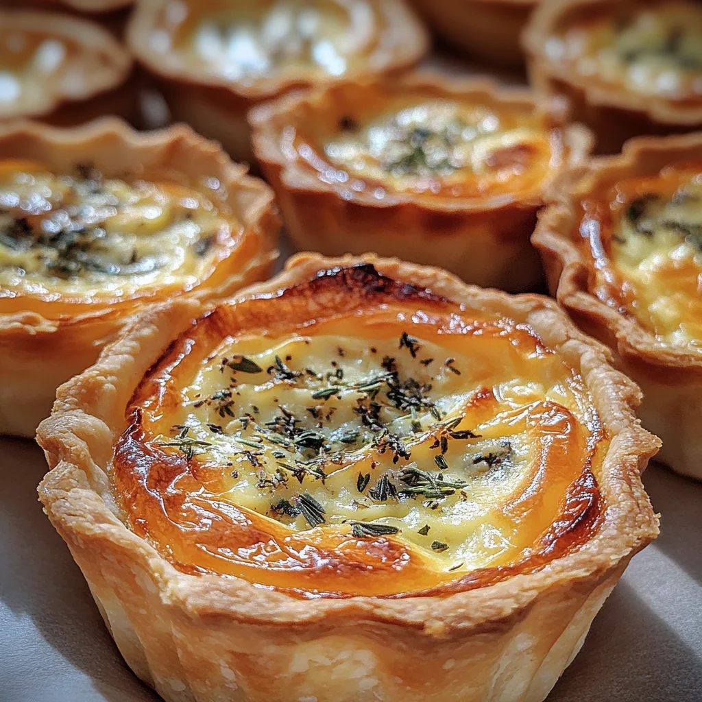 Mini-Quiches mit Kräutersahne