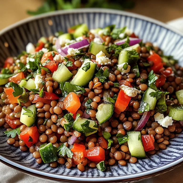 Orientalischer Linsensalat