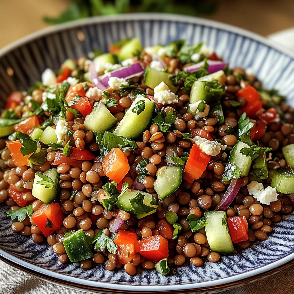 Orientalischer Linsensalat