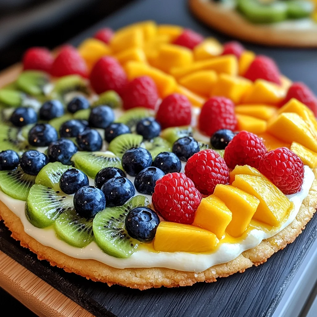 Oster-Ei-Fruchtpizzen