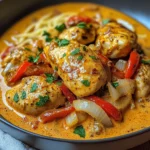 Paprika-Sahne-Hähnchen