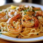 Pasta mit Garnelen und Knoblauch
