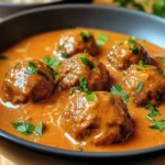 Hackbällchen in cremiger Paprikasoße