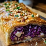 Knuspriger Rotkohlstrudel