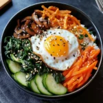 Koreanische Schale Bibimbap