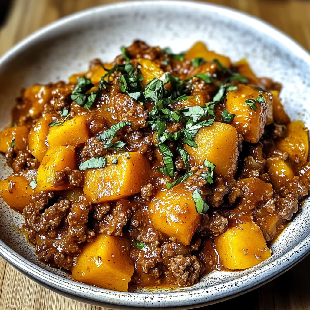 Kürbis-Rindfleisch-Bolognese