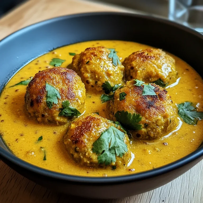 Linsenbällchen in Currysauce