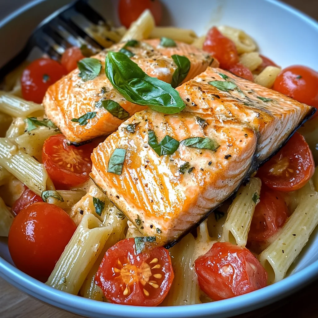 Ofen-Lachs-Pasta