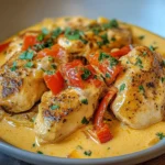 Paprika-Sahne-Hähnchen