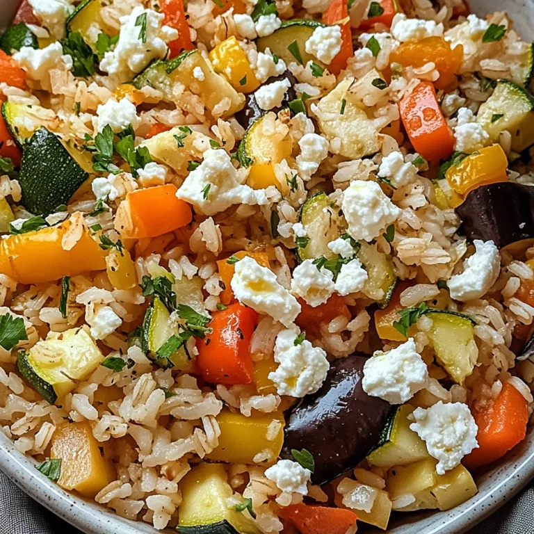 Reis aus dem Ofen mit Feta und Gemüse