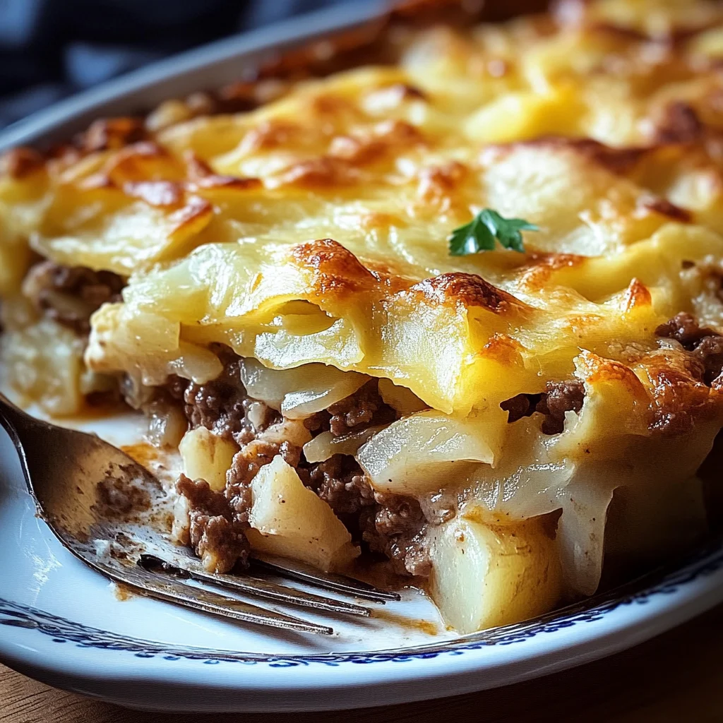 Spitzkohl-Hackfleisch-Auflauf mit Kartoffeln