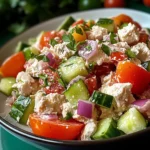 Thunfisch-Hüttenkäse-Salat