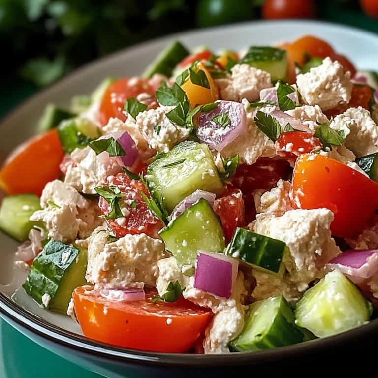 Thunfisch-Hüttenkäse-Salat