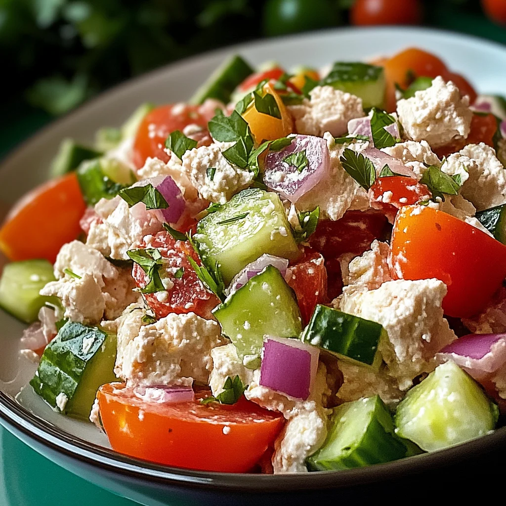 Thunfisch-Hüttenkäse-Salat