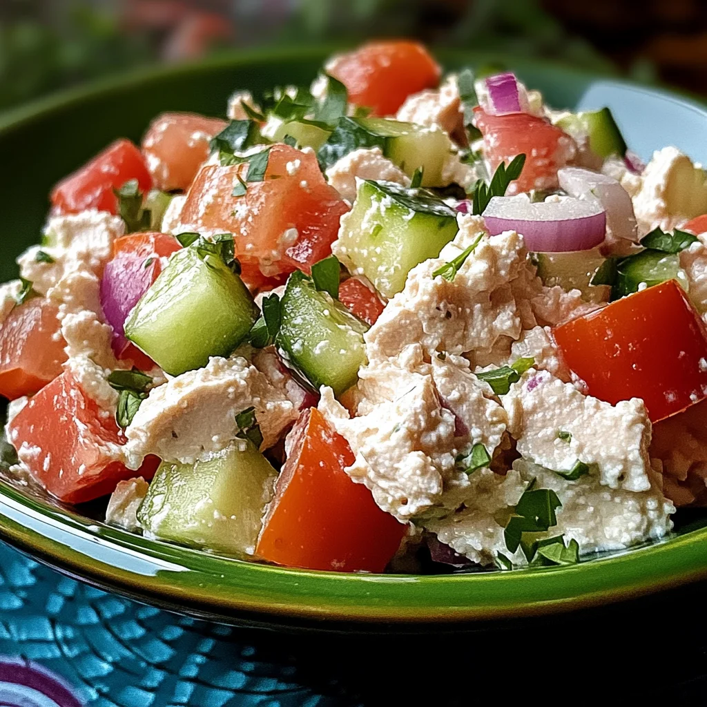 Thunfisch-Hüttenkäse-Salat