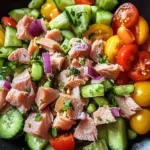 Thunfischsalat mit frischem Gemüse