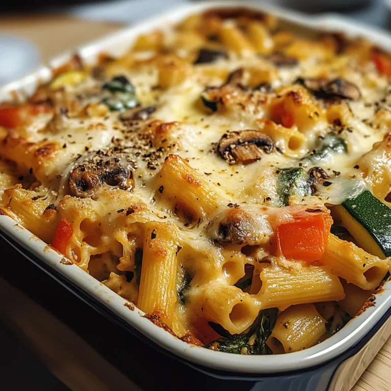 Vegetarischer Nudelauflauf