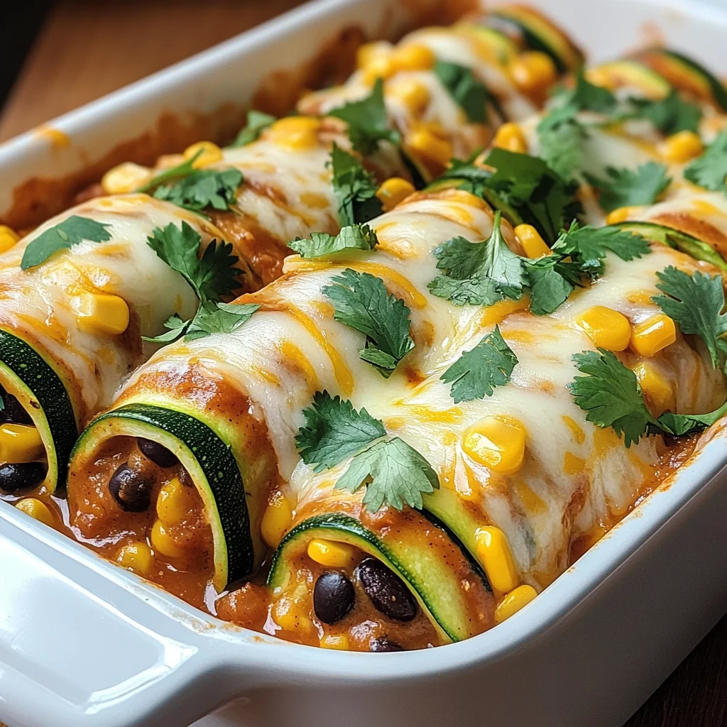 Zucchini Enchilada Roll-Ups