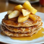Apfelpfannkuchen mit Haferflocken ohne Mehl zum Frühstück