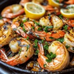 BBQ-Grillgarnelen mit Knoblauch, Zitrone & Chili