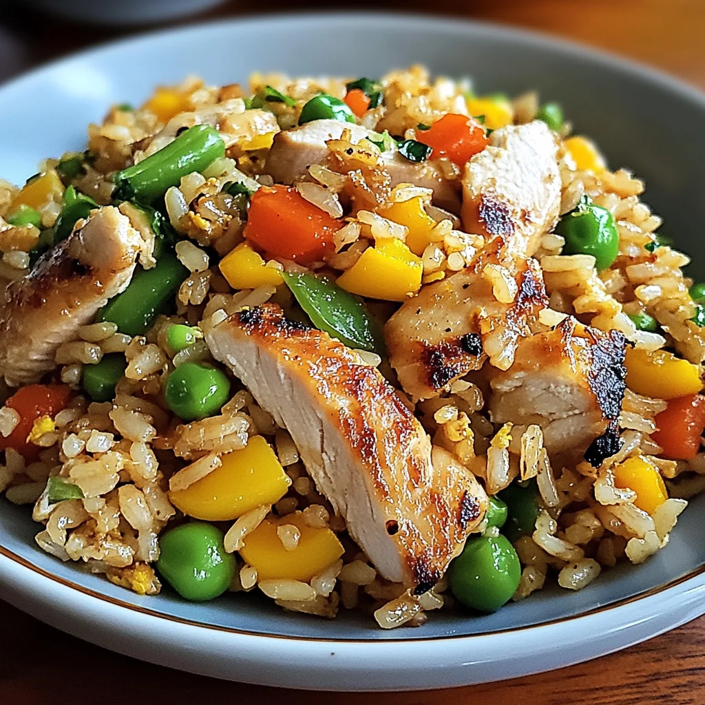 Bratreis mit Hähnchen