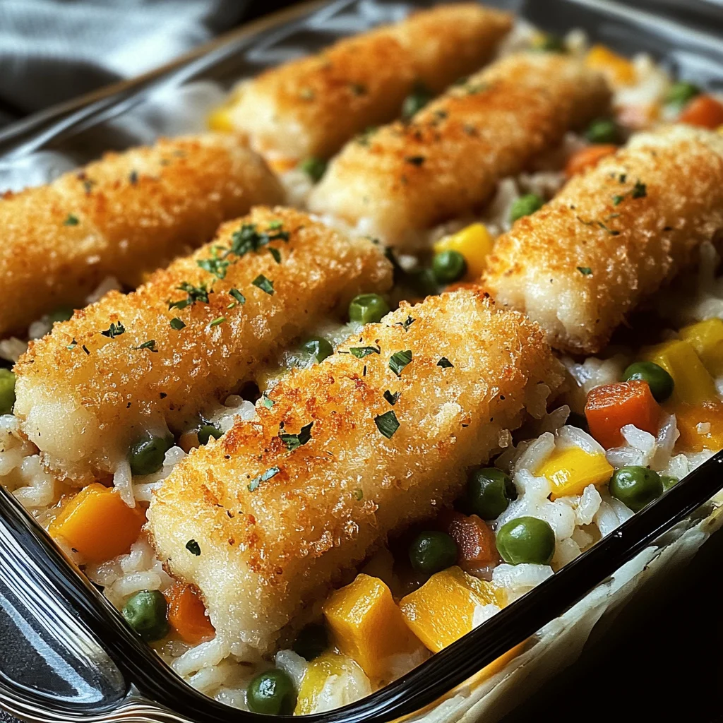 Fischstäbchen-Auflauf