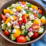 Griechischer Bauernsalat (einfaches Salat Rezept)