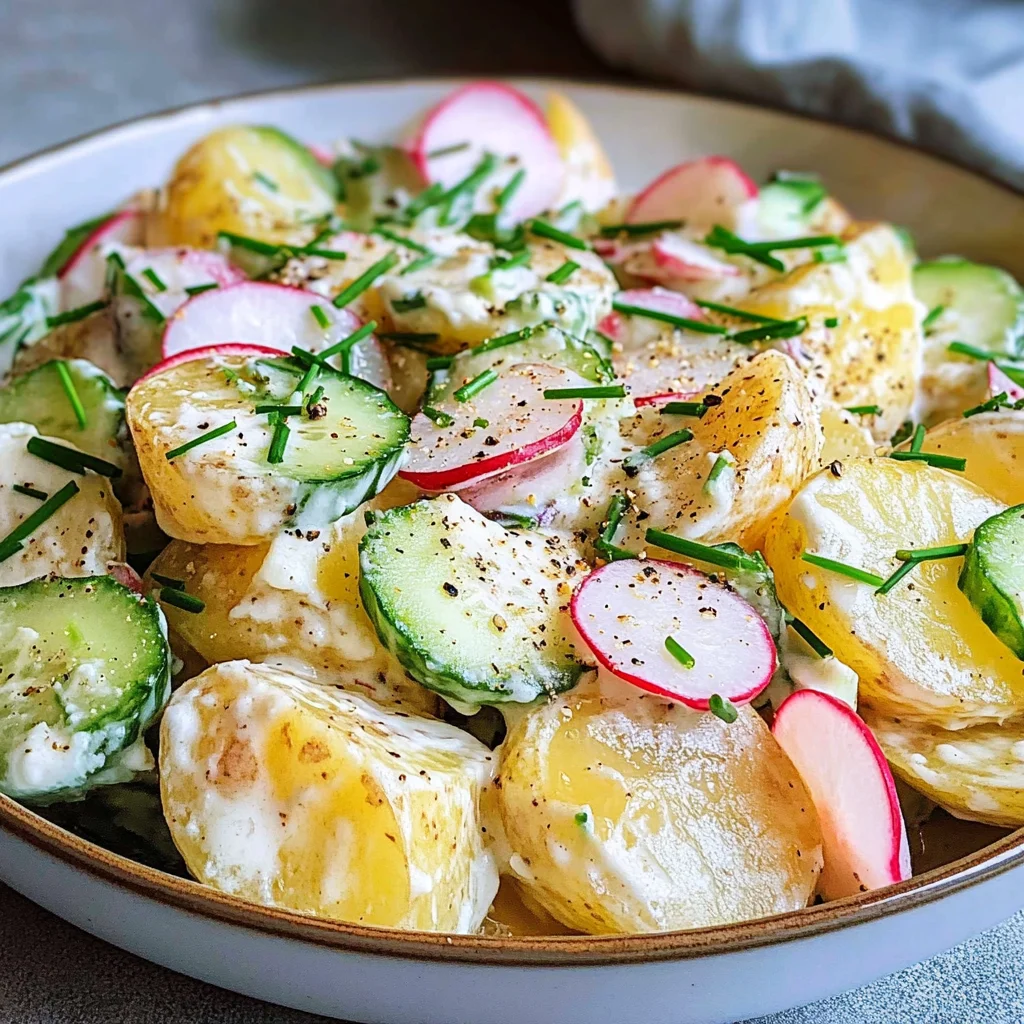 Kartoffelsalat mit Joghurt & Gurke