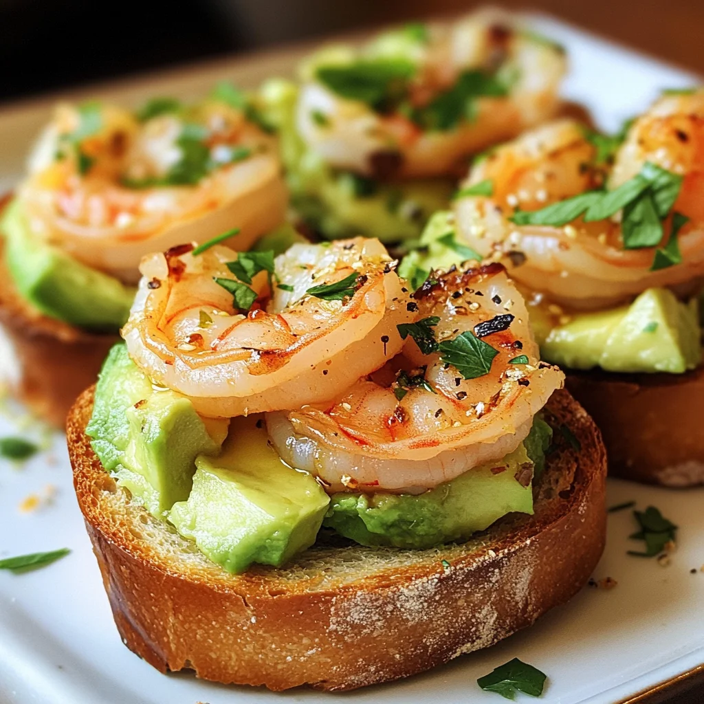 Knoblauch-Garnelen-Crostini