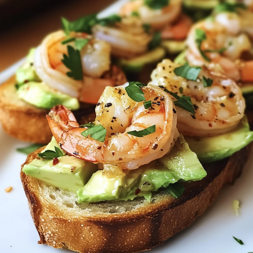 Knoblauch-Garnelen-Crostini