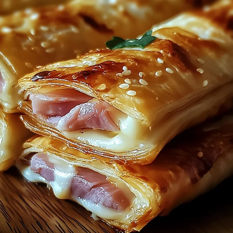 Knusprige Blätterteig-Schinken-Käse